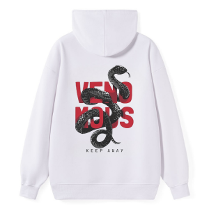 Venomous Snake Graphic Back Hoodie