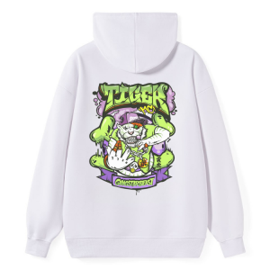 Cartoon Tiger Graphic Oversized Hoodie