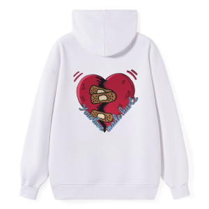 Broken Heart & Cookie Graphic Hoodie